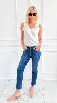 Everyday Luxe Slim Denim Jeans-190 Denim-Mica Denim-Coastal Bloom Boutique, find the trendiest versions of the popular styles and looks Located in Indialantic, FL