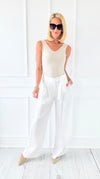 Wanderlight Wide-Leg Pants- Off White-100 Pants-Camellia-Coastal Bloom Boutique, find the trendiest versions of the popular styles and looks Located in Indialantic, FL