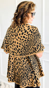 Leopard Soft Shawl Vest
