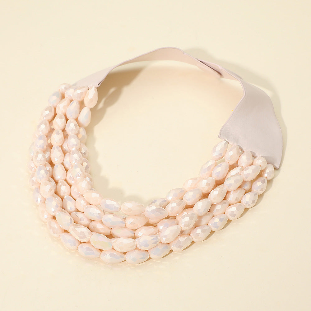 Sunlit Radiance Necklace - Ivory-230 Jewelry-NYW-Coastal Bloom Boutique, find the trendiest versions of the popular styles and looks Located in Indialantic, FL