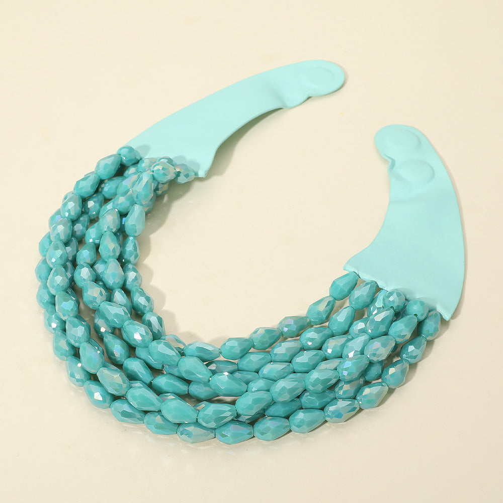 Sunlit Radiance Necklace - Turquoise-230 Jewelry-NYW-Coastal Bloom Boutique, find the trendiest versions of the popular styles and looks Located in Indialantic, FL