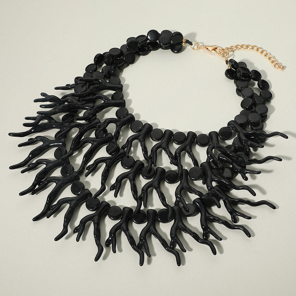 Midnight Tides Necklace - Black-230 Jewelry-NYW-Coastal Bloom Boutique, find the trendiest versions of the popular styles and looks Located in Indialantic, FL