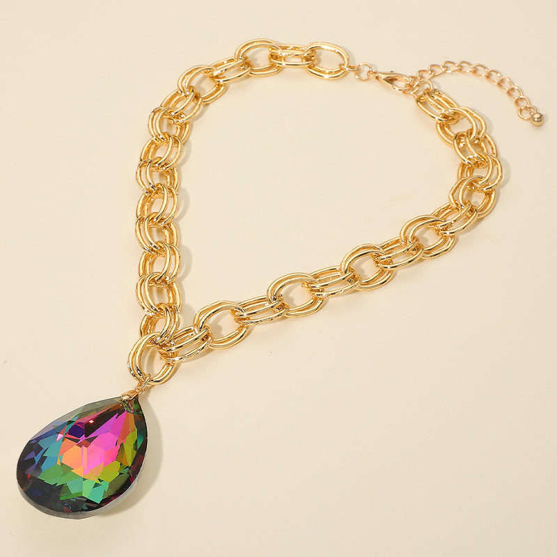Prism Eclipse Necklace-230 Jewelry-NYW-Coastal Bloom Boutique, find the trendiest versions of the popular styles and looks Located in Indialantic, FL