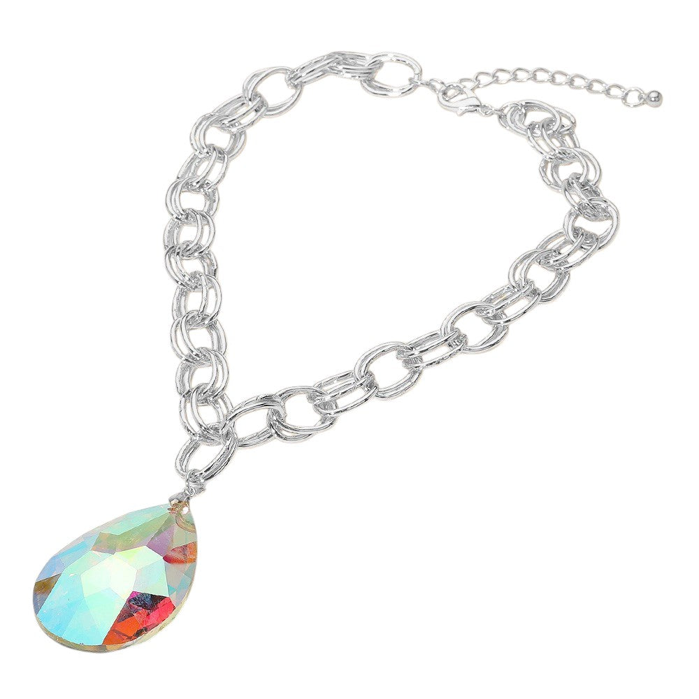 Prism Eclipse Necklace - AB-230 Jewelry-NYW-Coastal Bloom Boutique, find the trendiest versions of the popular styles and looks Located in Indialantic, FL