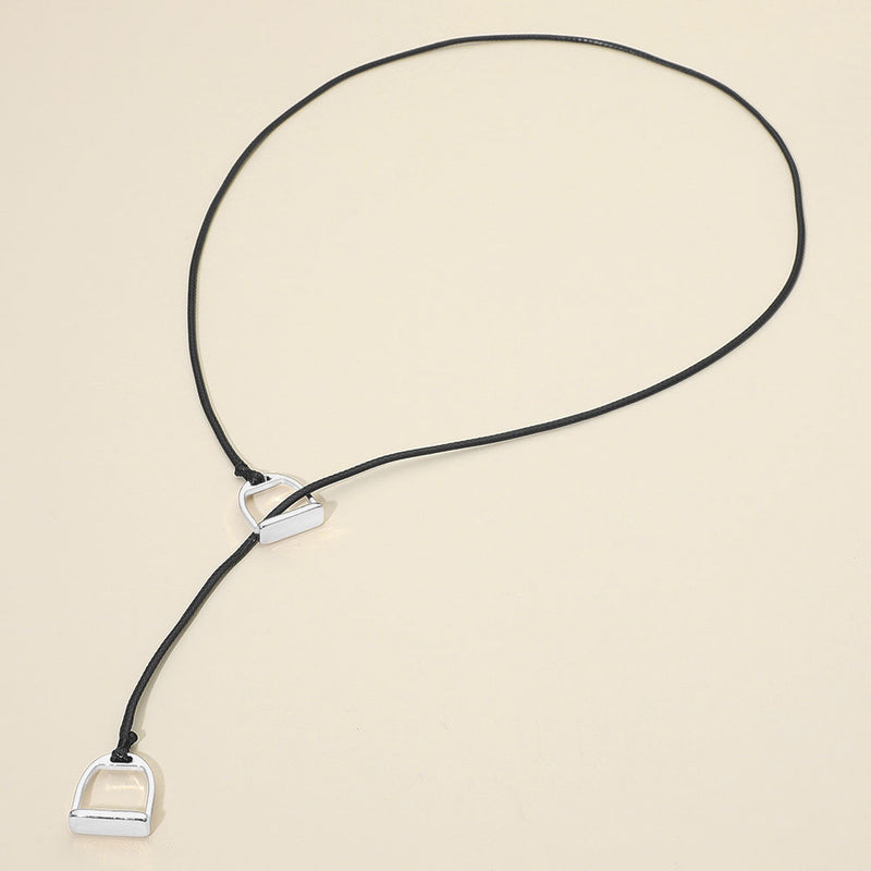 Equestrian Grace Lariat Necklace-230 Jewelry-NYW-Coastal Bloom Boutique, find the trendiest versions of the popular styles and looks Located in Indialantic, FL