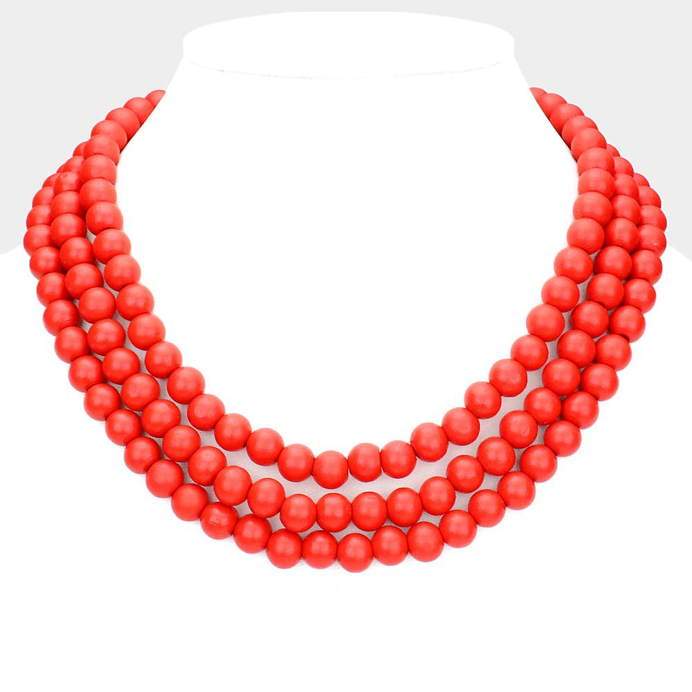 Layer Up Luxe Necklace - Red-230 Jewelry-NYW-Coastal Bloom Boutique, find the trendiest versions of the popular styles and looks Located in Indialantic, FL