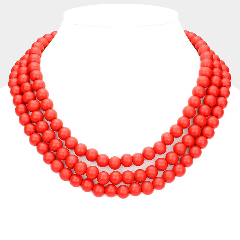 Layer Up Luxe Necklace - Red-230 Jewelry-NYW-Coastal Bloom Boutique, find the trendiest versions of the popular styles and looks Located in Indialantic, FL