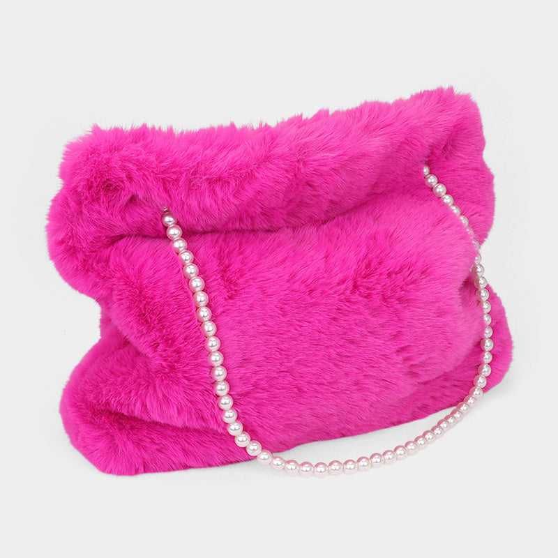 Pearl Luxe Plush Bag-240 Bags-NYW-Coastal Bloom Boutique, find the trendiest versions of the popular styles and looks Located in Indialantic, FL