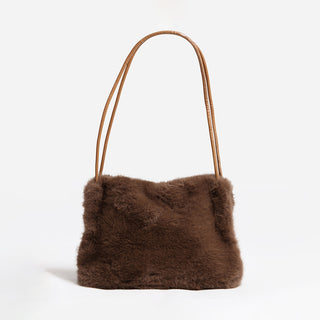 Cozy Luxe Faux Fur Mini Shoulder Bag-240 Bags-NYW-Coastal Bloom Boutique, find the trendiest versions of the popular styles and looks Located in Indialantic, FL