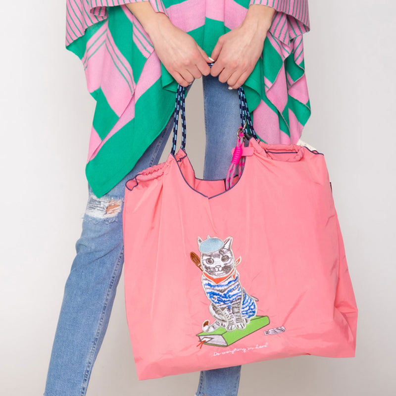 Catwalk Parisian Tote Bag - Pink-240 Bags-NYW-Coastal Bloom Boutique, find the trendiest versions of the popular styles and looks Located in Indialantic, FL