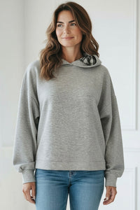 Weekend Ease Hoodie Top-130 Long Sleeve Tops-Umgee-Coastal Bloom Boutique, find the trendiest versions of the popular styles and looks Located in Indialantic, FL