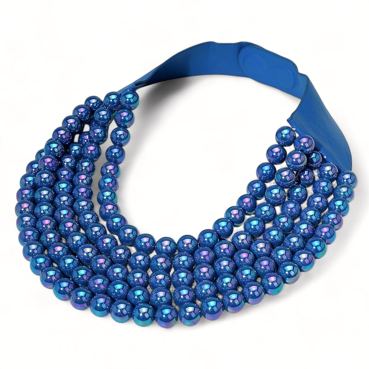 Midnight Glow Statement Necklace - Sapphire-230 Jewelry-NYW-Coastal Bloom Boutique, find the trendiest versions of the popular styles and looks Located in Indialantic, FL