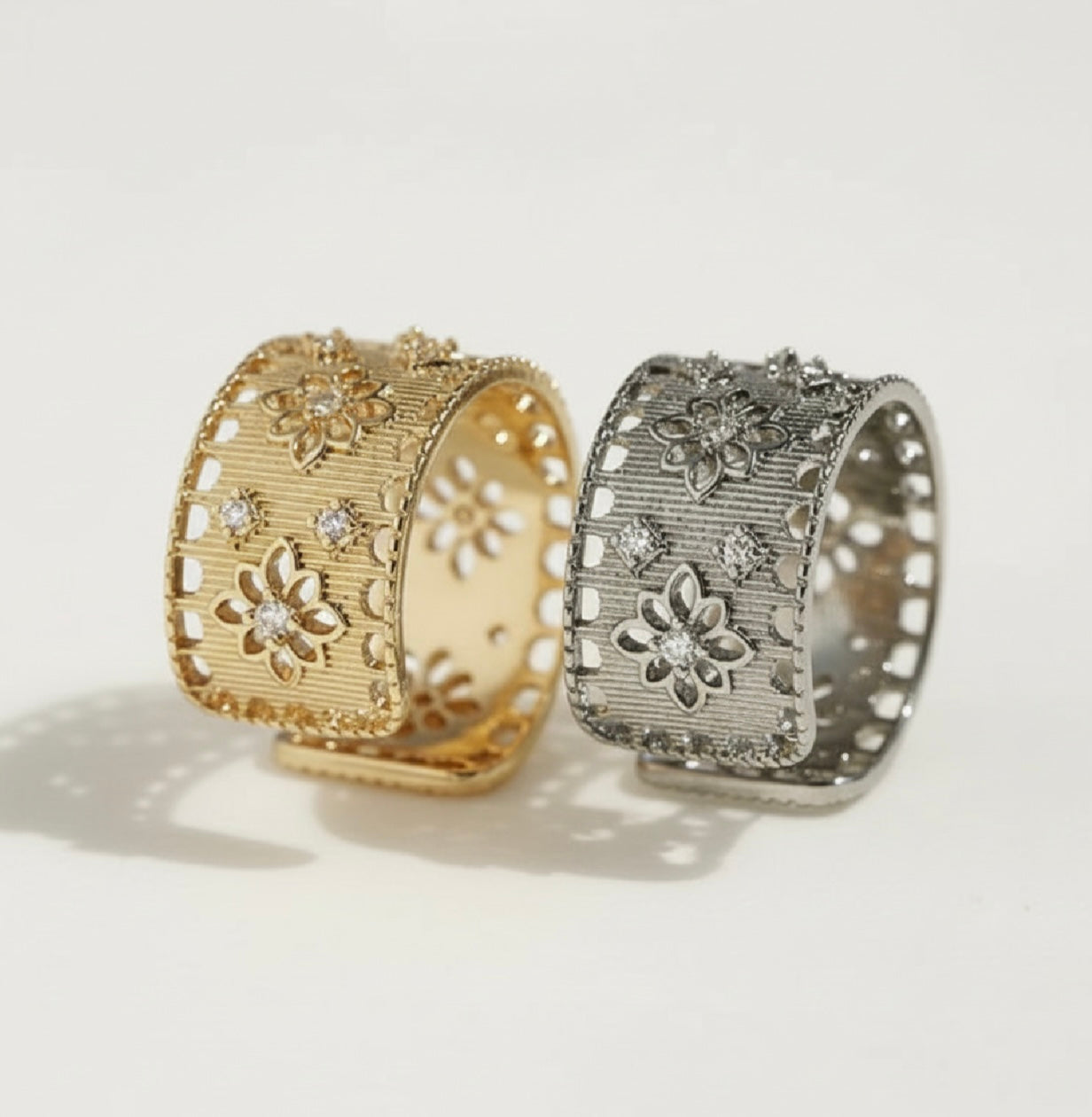 Petal Frame Statement Ring-230 Jewelry-Chasing Bandits-Coastal Bloom Boutique, find the trendiest versions of the popular styles and looks Located in Indialantic, FL