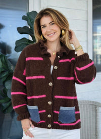 Candy Lane Knit Italian Long Sleeve Top