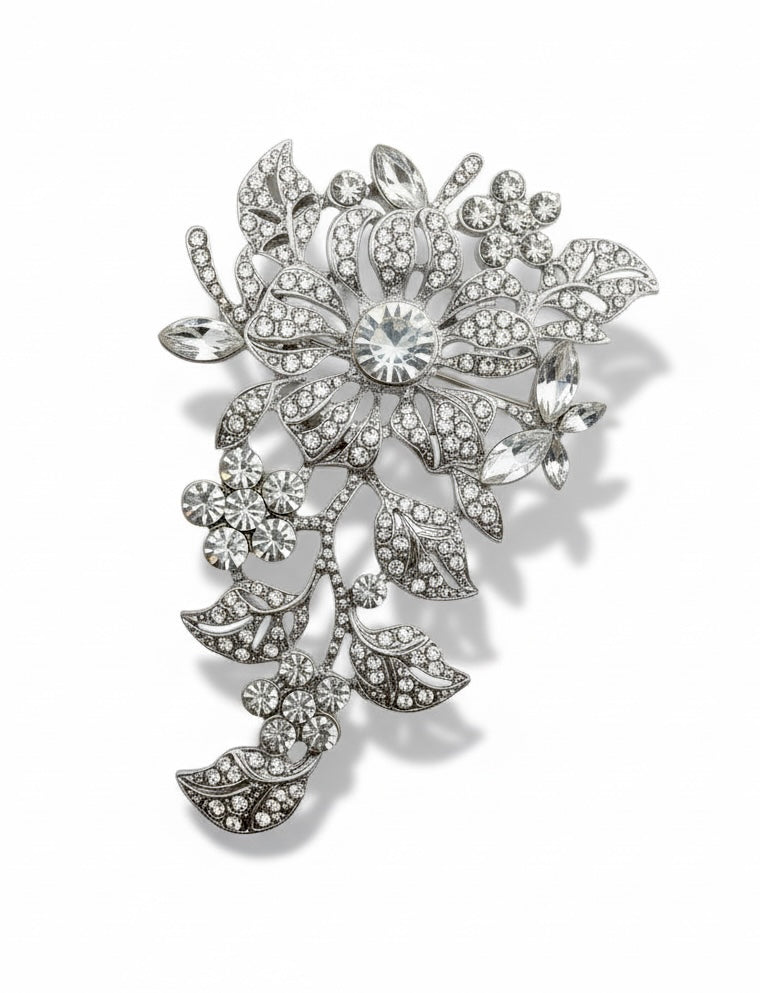 Crystal Garden Cascade Brooch-260 Other Accessories-Darling-Coastal Bloom Boutique, find the trendiest versions of the popular styles and looks Located in Indialantic, FL