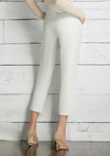 Faux Leather Cropped Trouser - Bone-170 Bottoms-Commando-Coastal Bloom Boutique, find the trendiest versions of the popular styles and looks Located in Indialantic, FL