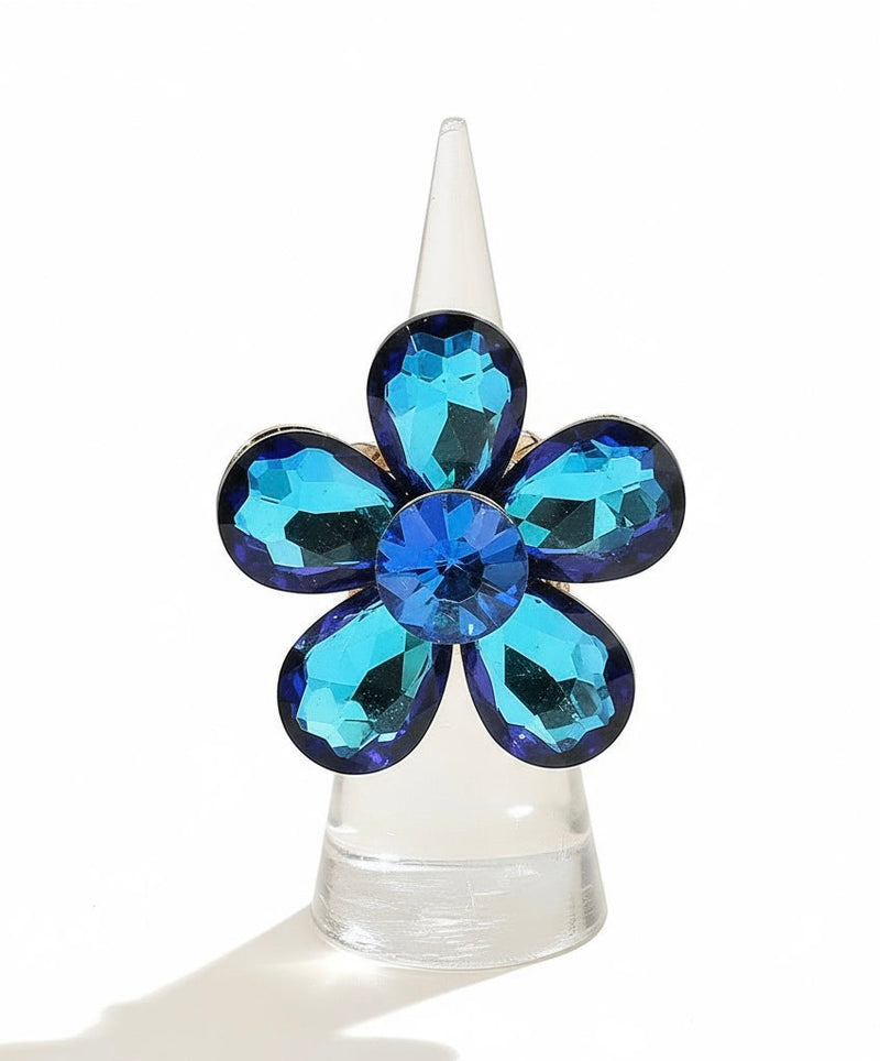 Blossom Cocktail Ring - Sapphire-230 Jewelry-NYW-Coastal Bloom Boutique, find the trendiest versions of the popular styles and looks Located in Indialantic, FL