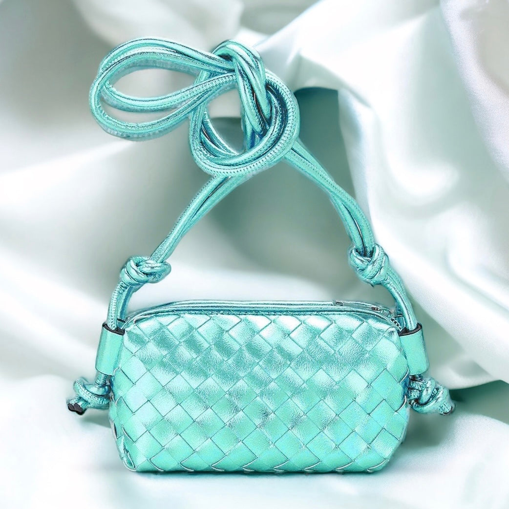 Metallic Faux Leather Textured Crossbody Bag - Lime-240 Bags-Wona Trading-Coastal Bloom Boutique, find the trendiest versions of the popular styles and looks Located in Indialantic, FL