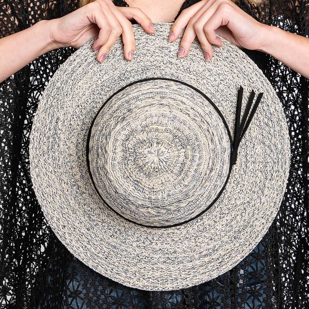 Suede Band Sun Hat-Cream-260 Other Accessories-NYW-Coastal Bloom Boutique, find the trendiest versions of the popular styles and looks Located in Indialantic, FL