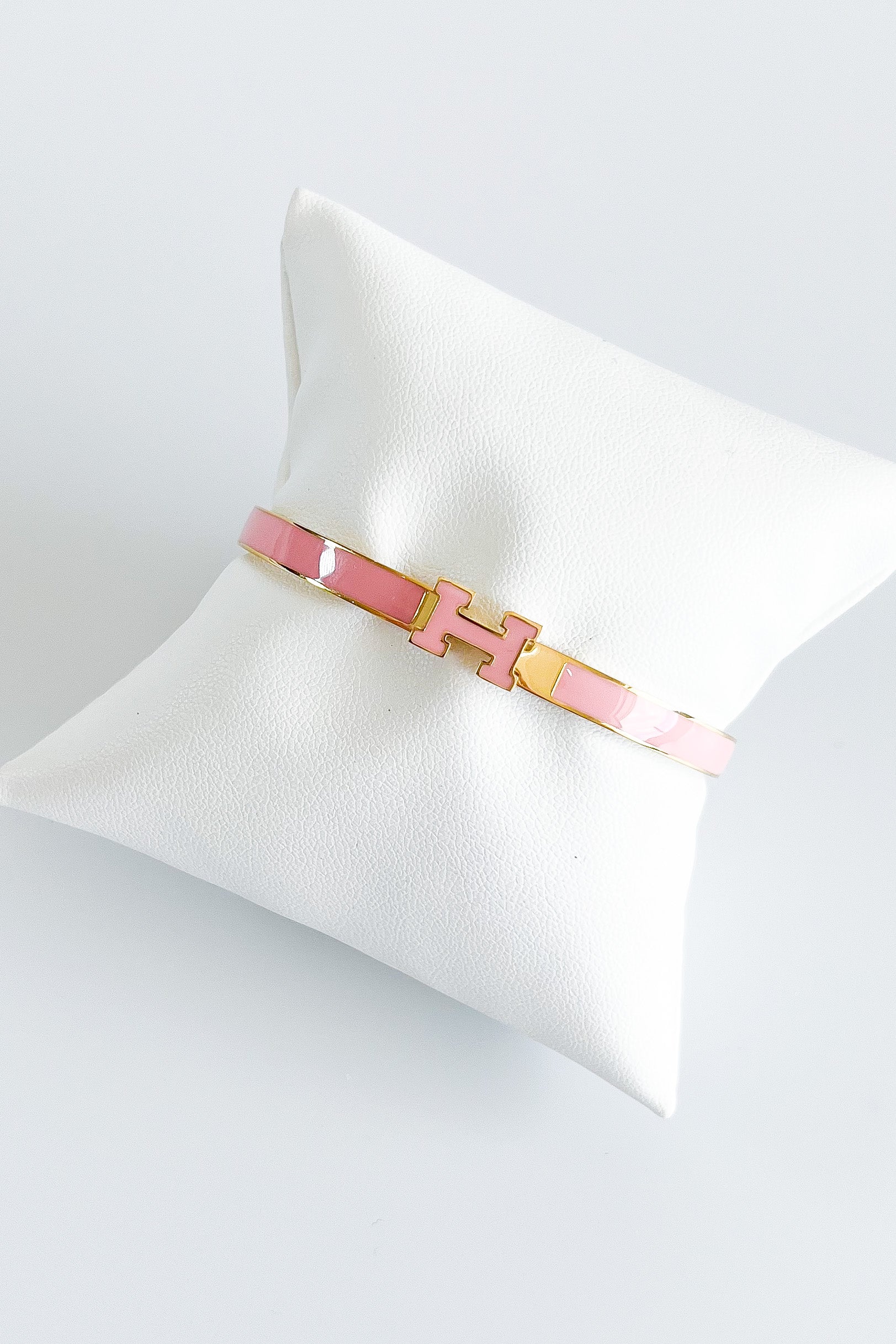 Stainless Steel Enamel 5MM Bracelet - Pink-230 Jewelry-GS JEWELRY-Coastal Bloom Boutique, find the trendiest versions of the popular styles and looks Located in Indialantic, FL