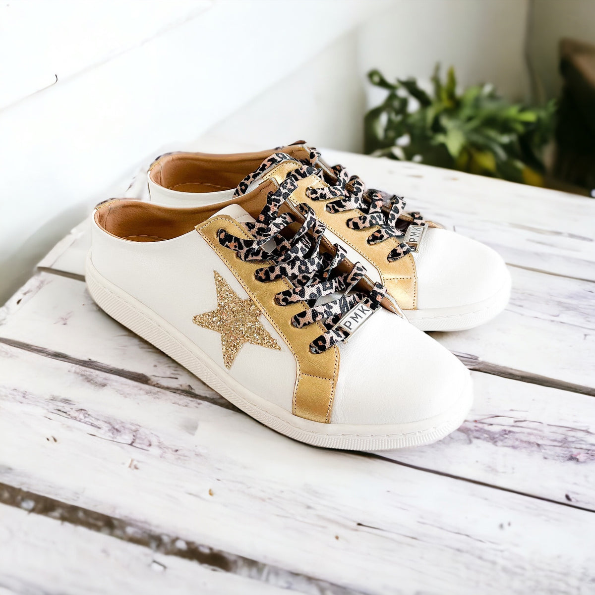 CB Mule Sneakers - Star/Gold-250 Shoes-PMK Shoes-Coastal Bloom Boutique, find the trendiest versions of the popular styles and looks Located in Indialantic, FL