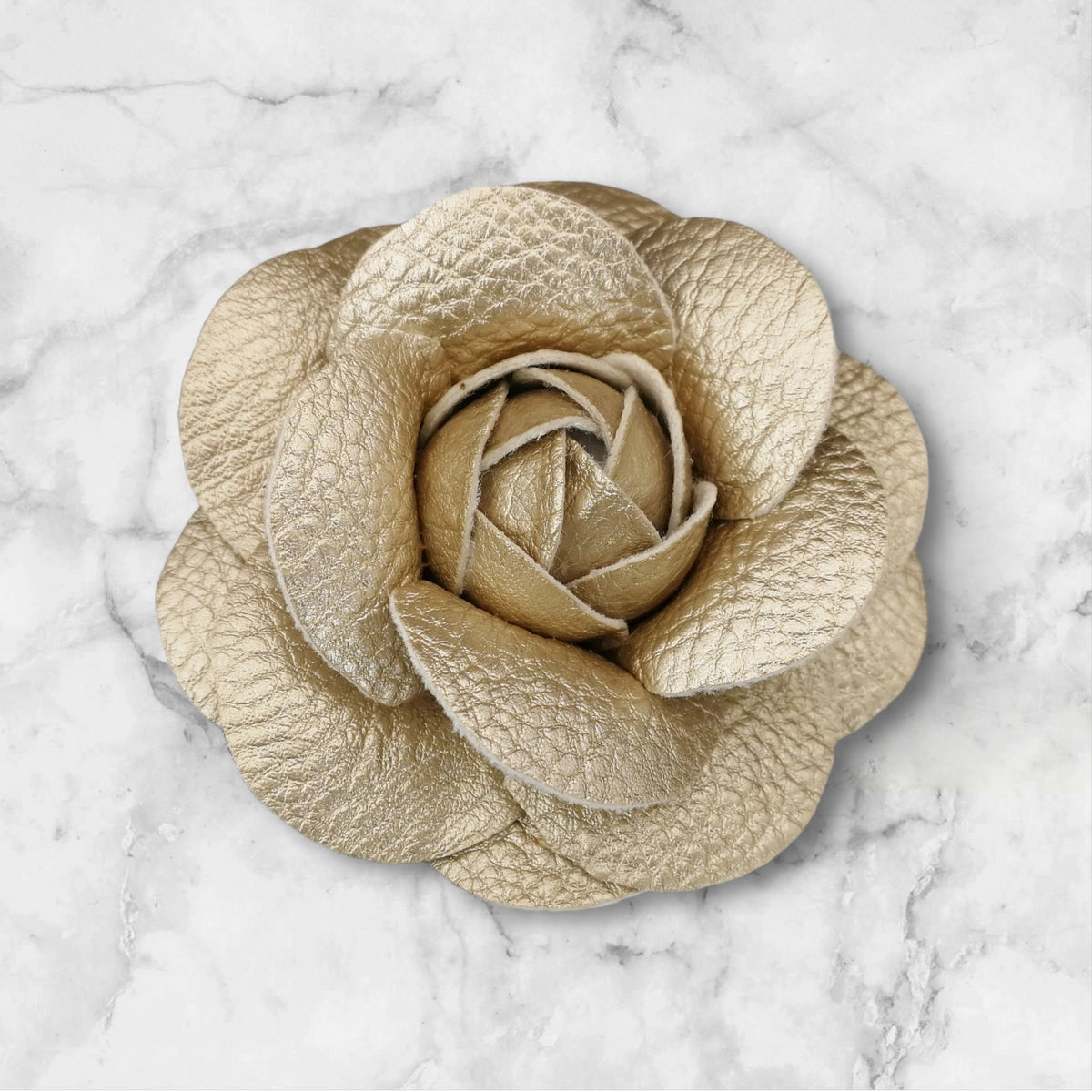 Camelia Flower Brooch - Gold-260 Other Accessories-Chasing Bandits-Coastal Bloom Boutique, find the trendiest versions of the popular styles and looks Located in Indialantic, FL