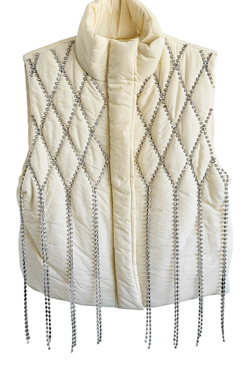 Diamond Drizzle Puffer Vest