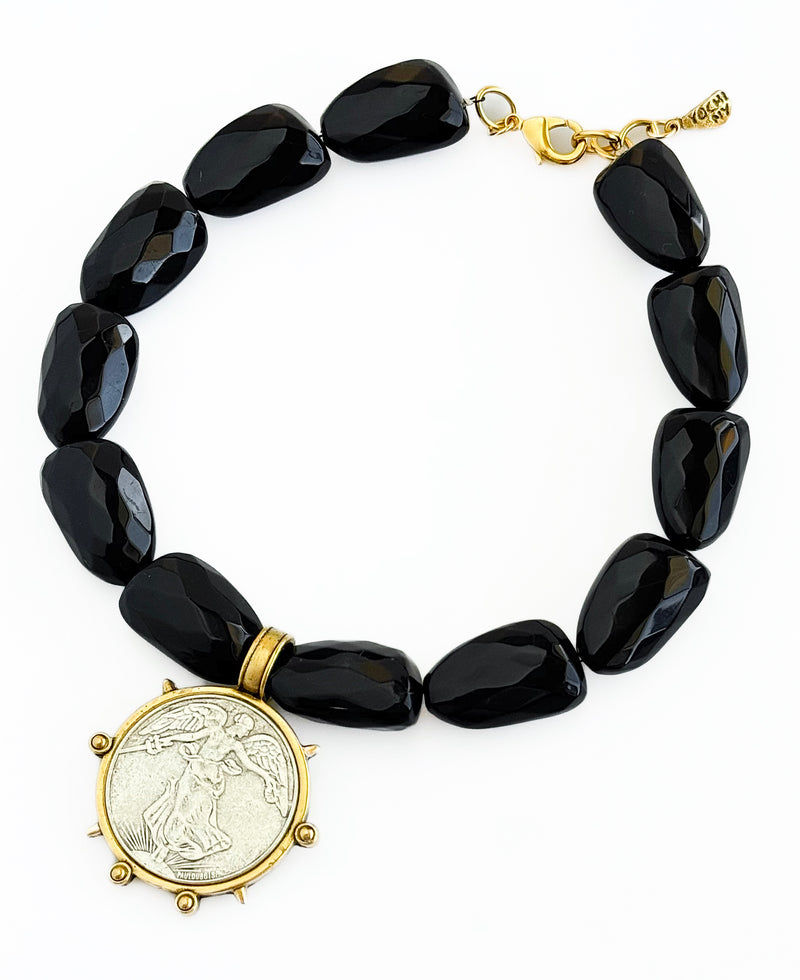 Gilded Shadow Necklace-230 Jewelry-YOCHI-Coastal Bloom Boutique, find the trendiest versions of the popular styles and looks Located in Indialantic, FL