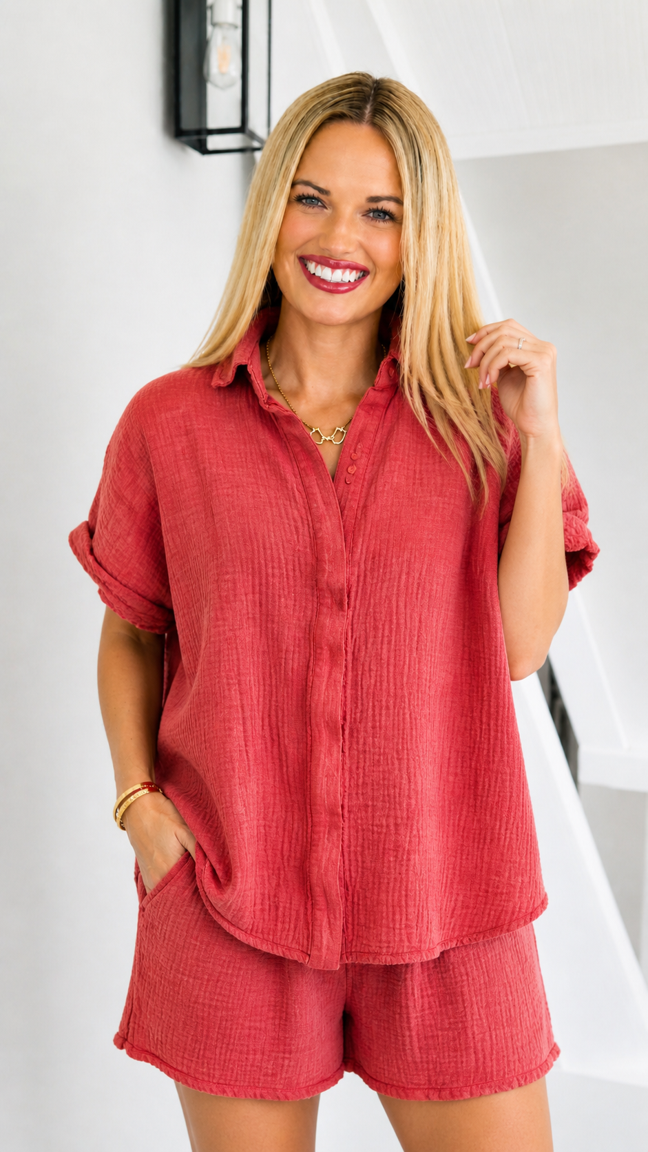 Sunset Breeze Gauze Shirt