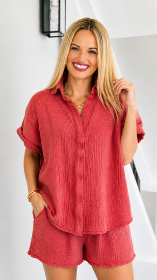 Sunset Breeze Gauze Shirt