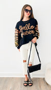 "Hallow Queen" Sequin Sweater-130 Long Sleeve Tops-BIBI-Coastal Bloom Boutique, find the trendiest versions of the popular styles and looks Located in Indialantic, FL