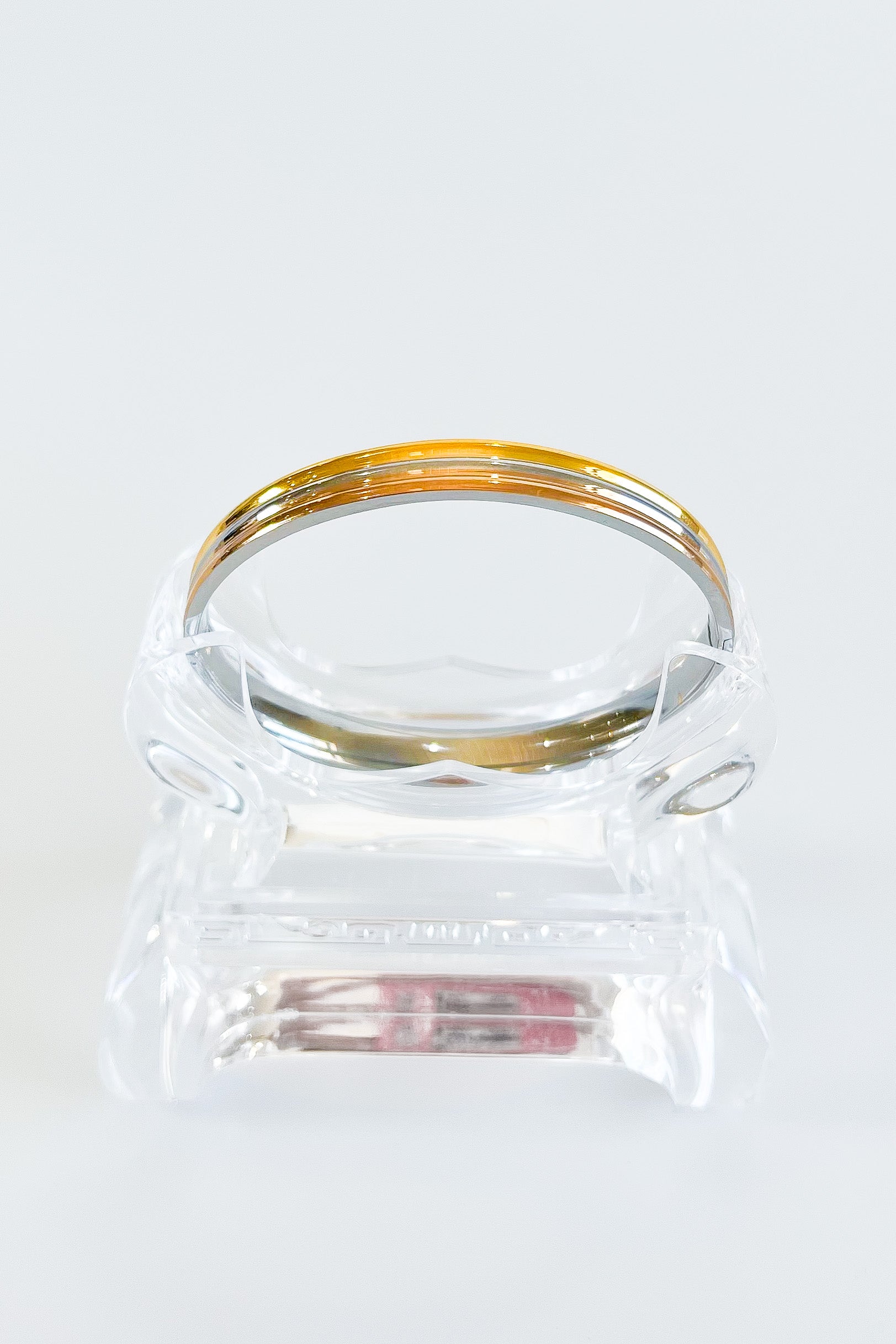 Stainless Steel Vintage Tri Color Bangle Bracelet-230 Jewelry-NYC-Coastal Bloom Boutique, find the trendiest versions of the popular styles and looks Located in Indialantic, FL