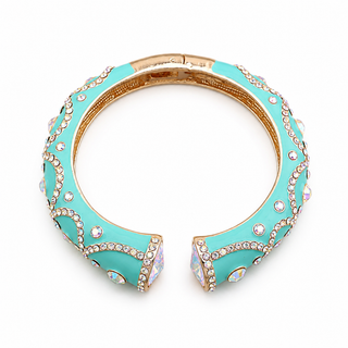 Color Pop Pavé Cuff Bracelet - Blue