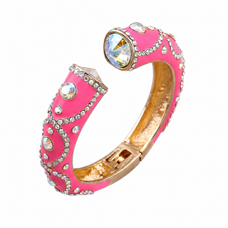 Color Pop Pavé Cuff Bracelet - Pink