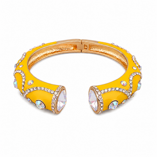 Color Pop Pavé Cuff Bracelet - Yellow
