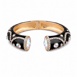 Color Pop Pavé Cuff Bracelet - Black