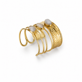 Marbella Moonstone Cuff Bracelet