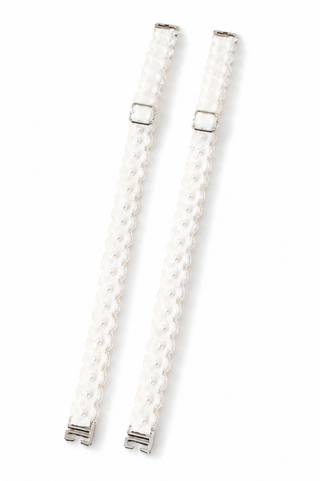 Strap Situation - White Lace W Pearls