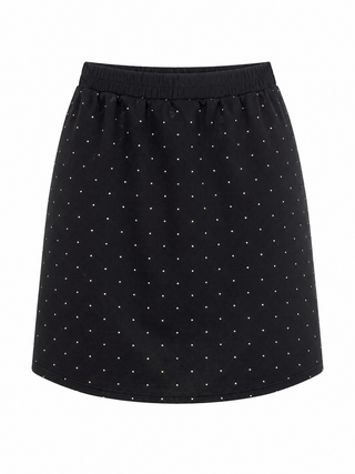 Rhinestone Sparkle Skort - Black
