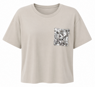 Chic Sequin Pocket Italian Tee