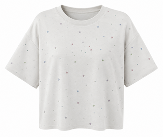Multicolor Star Relaxed Tee