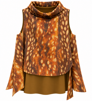 Modern Edge Printed Italian Top - Bambi
