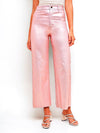 Cropped Denim Jean - Metallic Rosepink-170 Bottoms-Anniewear-Coastal Bloom Boutique, find the trendiest versions of the popular styles and looks Located in Indialantic, FL
