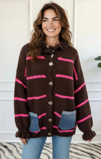 Candy Lane Knit Italian Long Sleeve Top