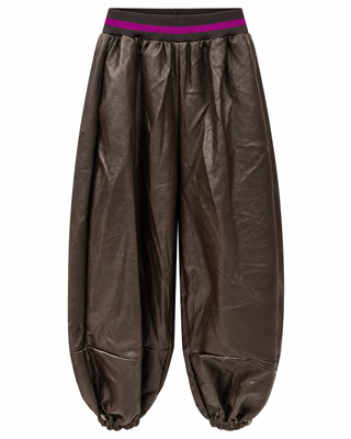 Modern Faux Leather Italian Jogger Pant