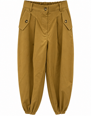 City Chic Pocket Italian Jogger Pant- Mustard
