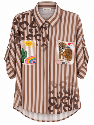 Western Whimsy Italian Button Down