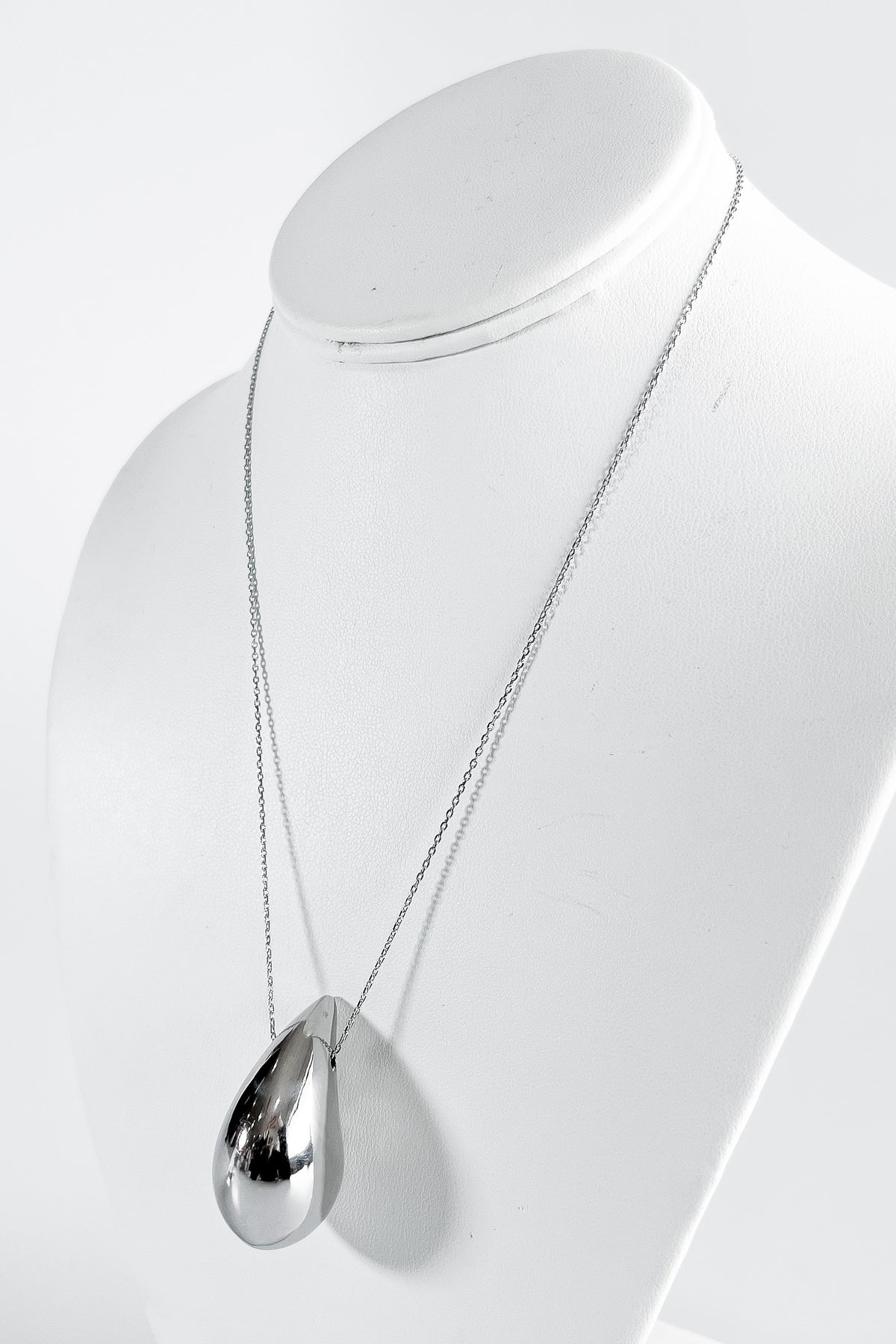 Smooth Teardrop Pendant Necklace-230 Jewelry-Wona Trading-Coastal Bloom Boutique, find the trendiest versions of the popular styles and looks Located in Indialantic, FL