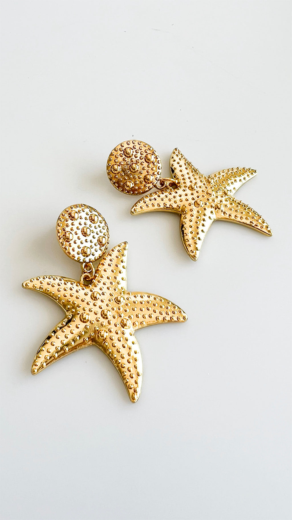 Textured Star Earrings – Coastal Bloom