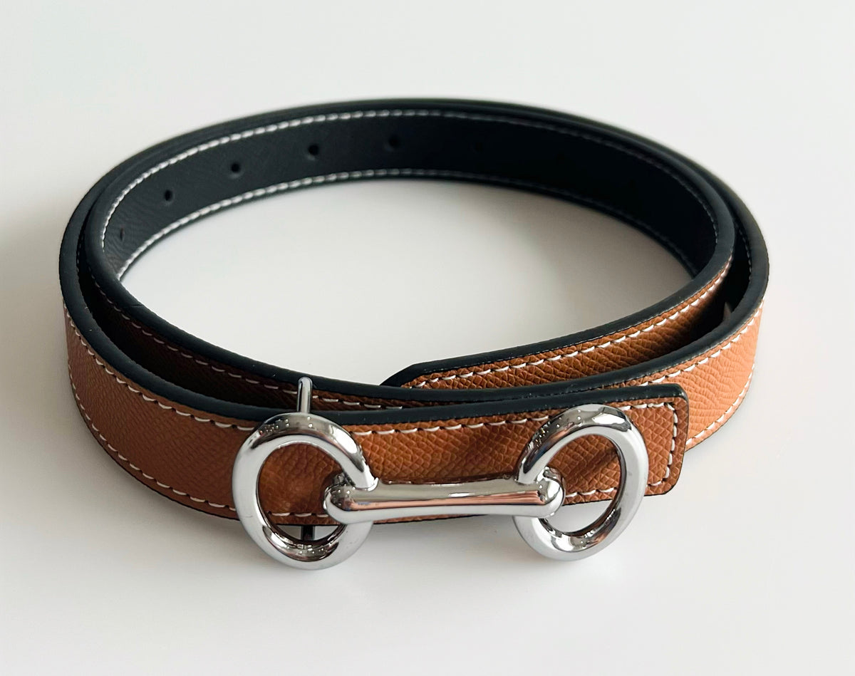 Smooth Vegan Leather Buckle Belt - Camel-260 Other Accessories-Chasing Bandits-Coastal Bloom Boutique, find the trendiest versions of the popular styles and looks Located in Indialantic, FL